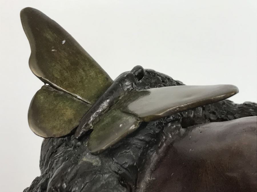 Vintage 1992 Renee Thompson Bronze Sculpture Titled 'L'Enfant Pierrot' Depicting Clown 1 Of 24 [Photo 13]