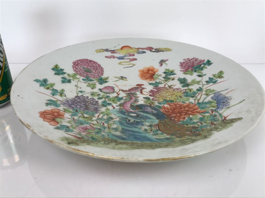 Antique Signed Chinese Porcelain Dish With Stand [Photo 35]