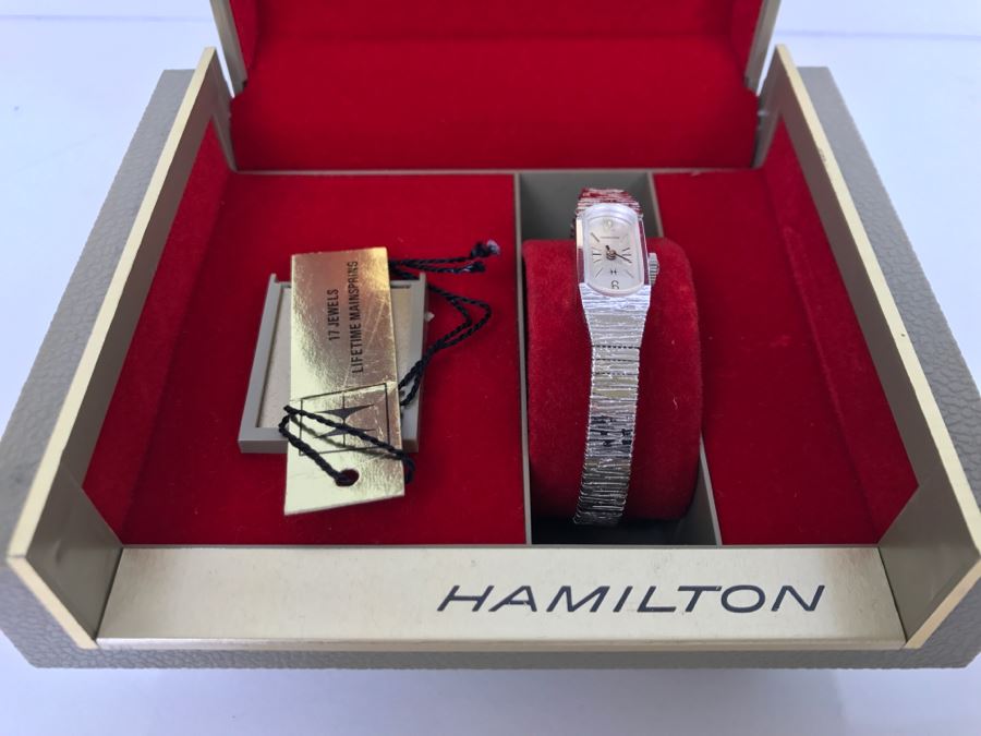 Vintage New Old Stock Ladies Hamilton 17 Jewels Watch 10K RGP [Photo 1]