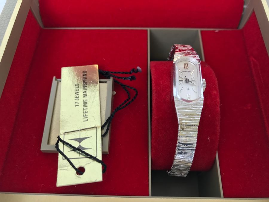 Vintage New Old Stock Ladies Hamilton 17 Jewels Watch 10K RGP [Photo 3]