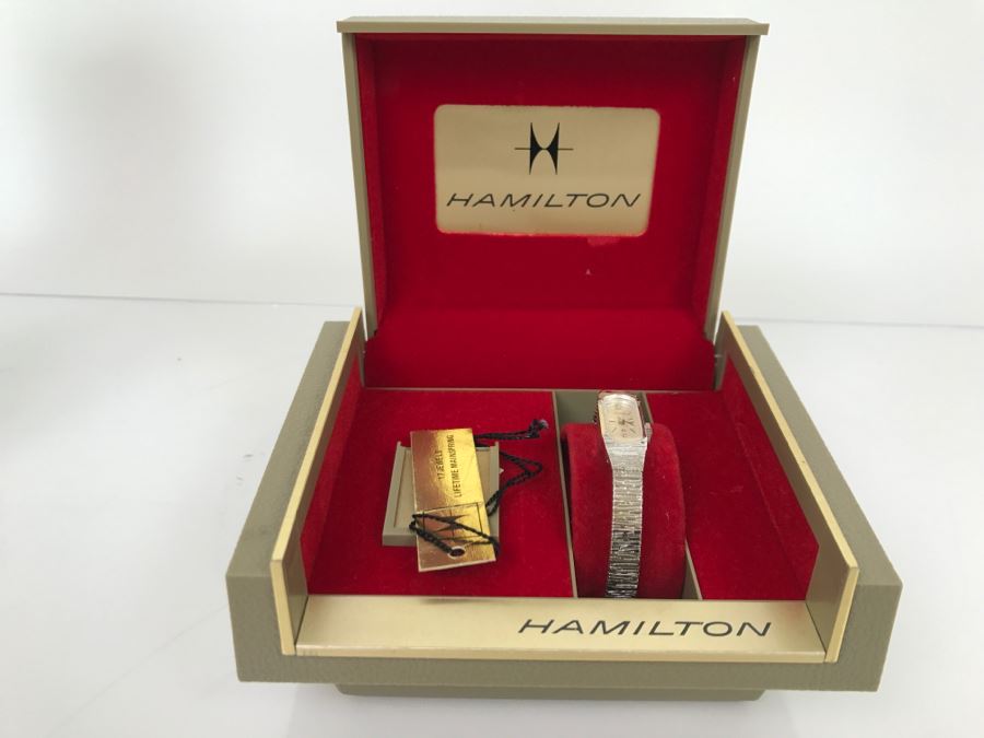Vintage New Old Stock Ladies Hamilton 17 Jewels Watch 10K RGP [Photo 2]