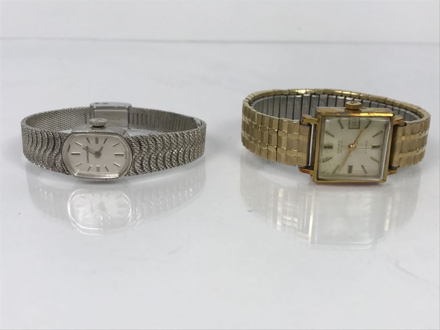 Pair Of Ladies Watches Longines 10K RGP And GRUEN [Photo 1]