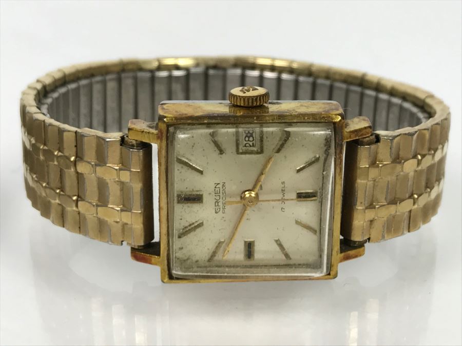 Pair Of Ladies Watches Longines 10K RGP And GRUEN [Photo 4]