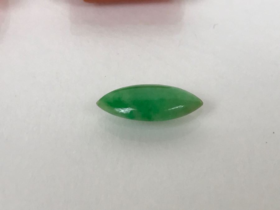 Collection Of (6) Vintage Jade Stone Jewelry Items  [Photo 12]