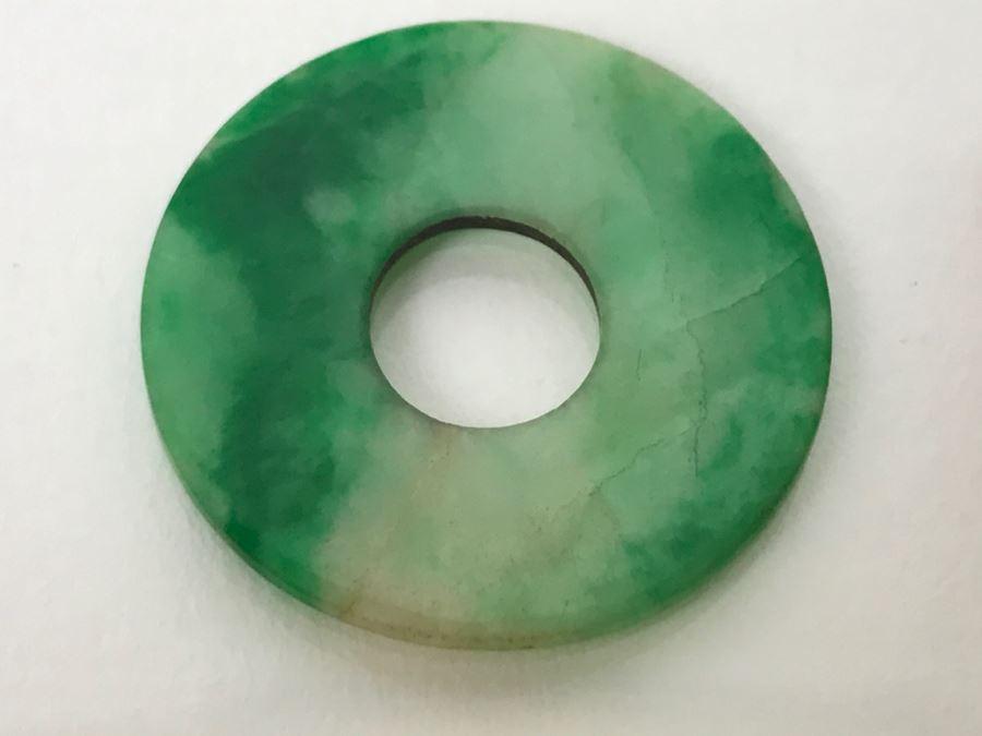 Collection Of (6) Vintage Jade Stone Jewelry Items  [Photo 9]