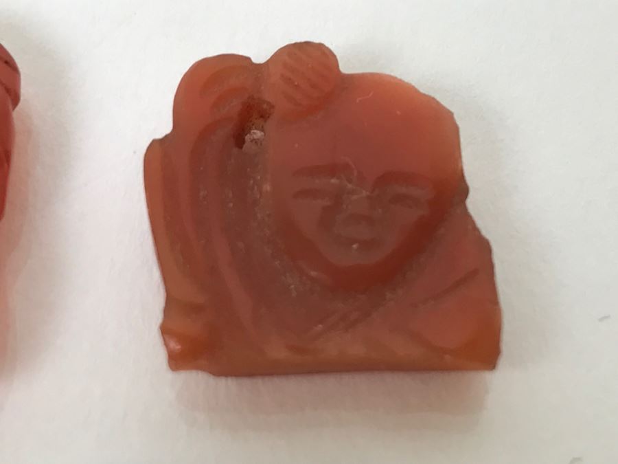 Collection Of (6) Vintage Jade Stone Jewelry Items  [Photo 7]