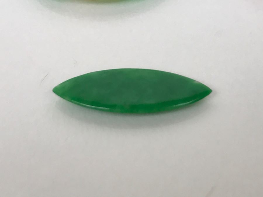 Collection Of (6) Vintage Jade Stone Jewelry Items  [Photo 10]