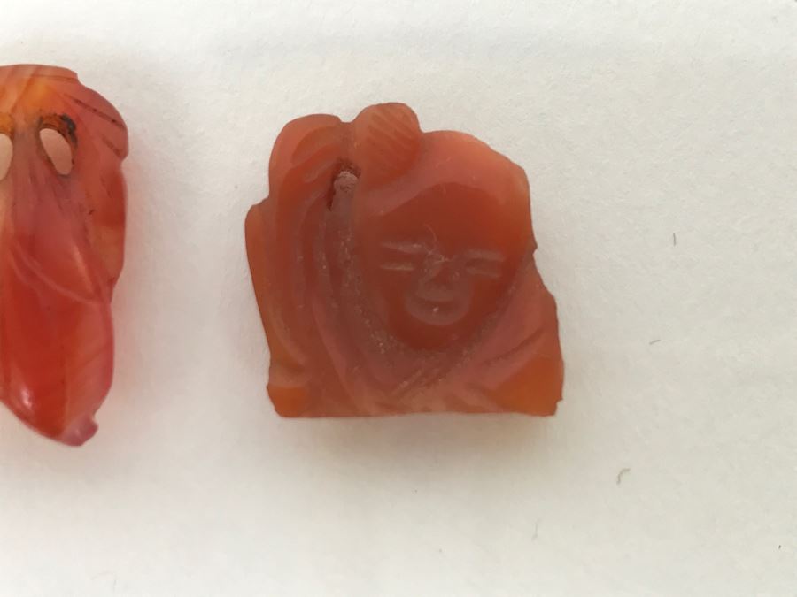 Collection Of (6) Vintage Jade Stone Jewelry Items  [Photo 6]