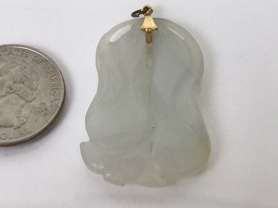Jade Stone Pendant 9.6g [Photo 3]