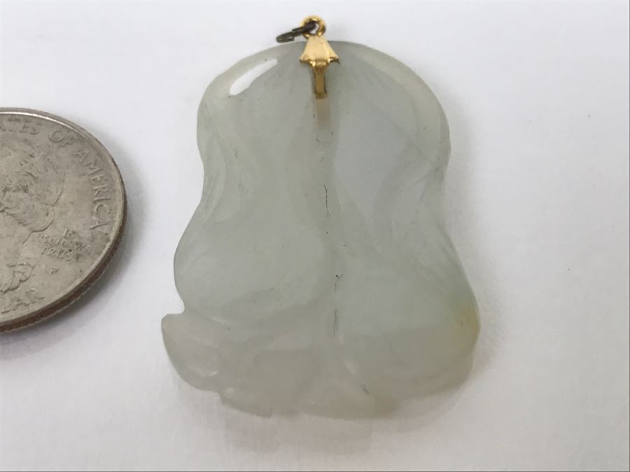 Jade Stone Pendant 9.6g [Photo 2]