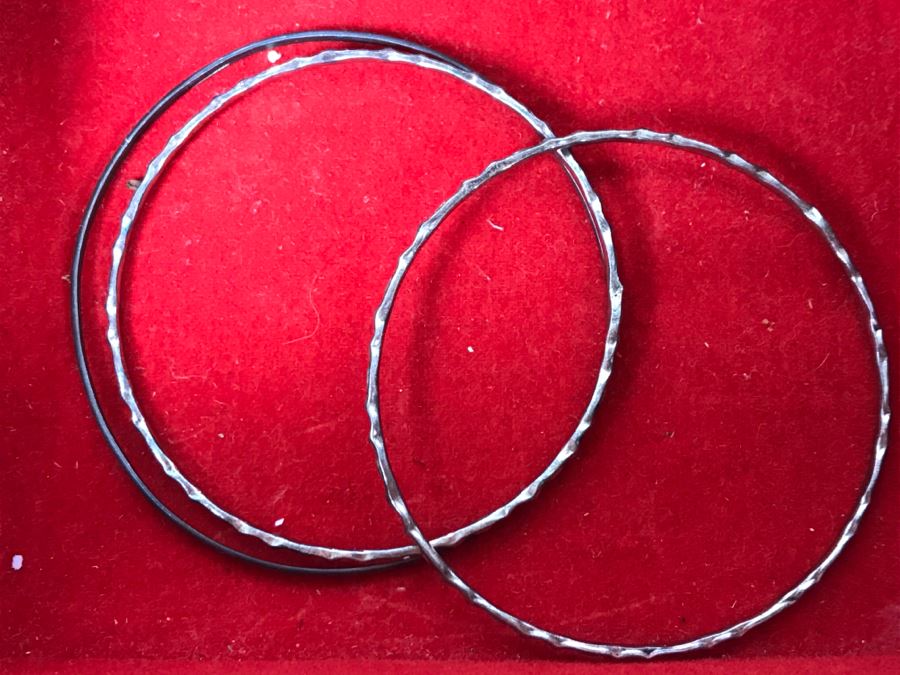 Vintage Asian Wooden Jewelry Box With Jewelry Including Sterling Silver And Turquoise See Photos [Photo 21]