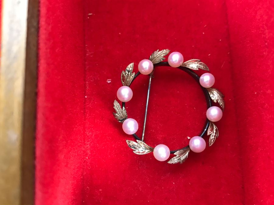 Vintage Asian Wooden Jewelry Box With Jewelry Including Sterling Silver And Turquoise See Photos [Photo 18]