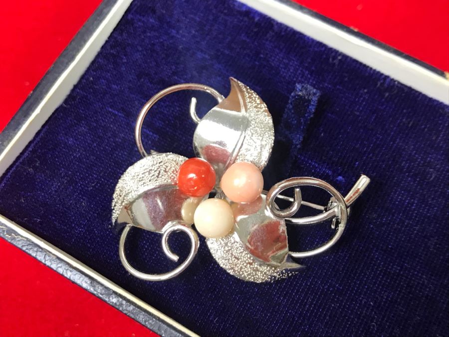 Vintage Asian Wooden Jewelry Box With Jewelry Including Sterling Silver And Turquoise See Photos [Photo 32]