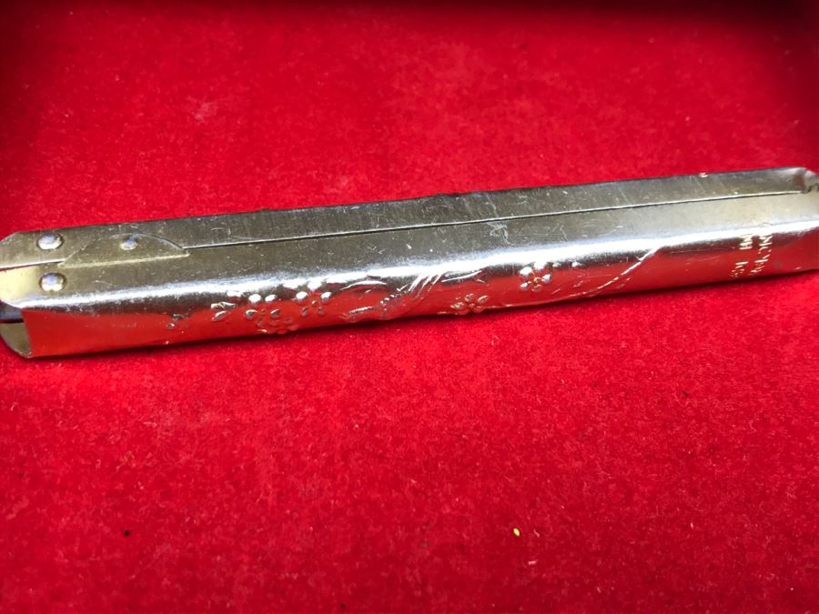 Vintage Asian Wooden Jewelry Box With Jewelry Including Sterling Silver And Turquoise See Photos [Photo 33]