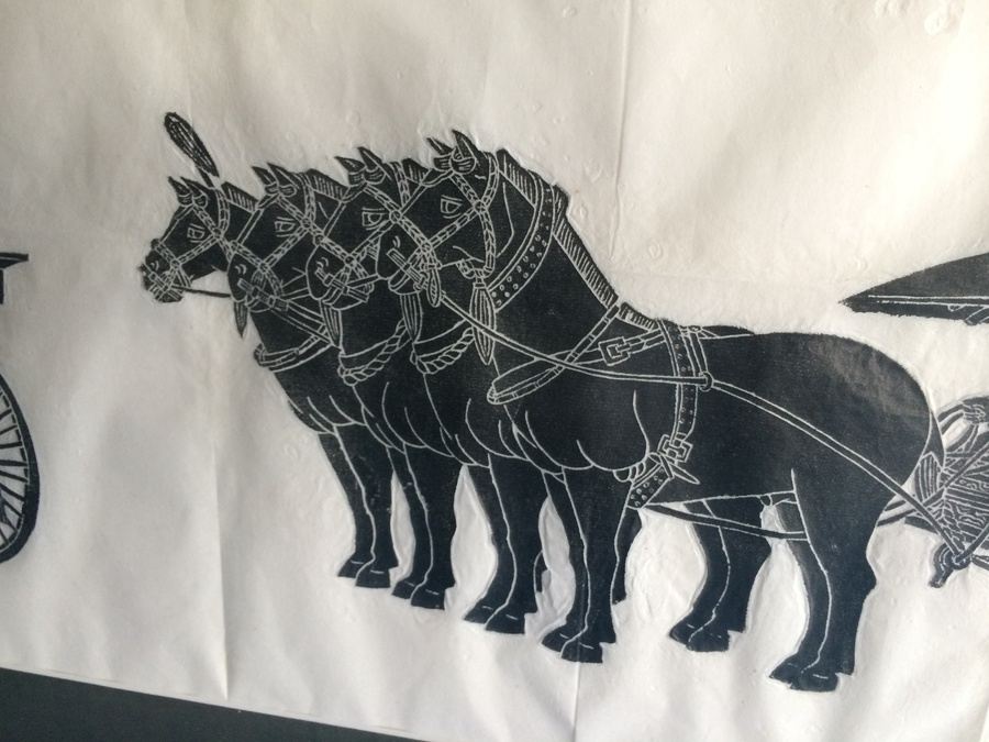 Large Framed Asian Artwork [Photo 7]