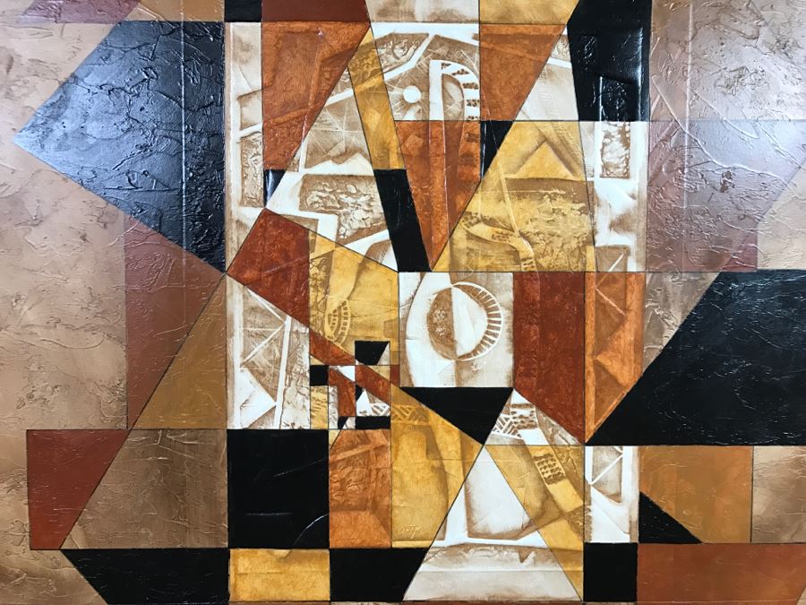 Large Original Abstract Painting On Canvas By California Artist Neal Doty (1941-2016) 54.5' X 68' Estimate $3,600 [Photo 10]