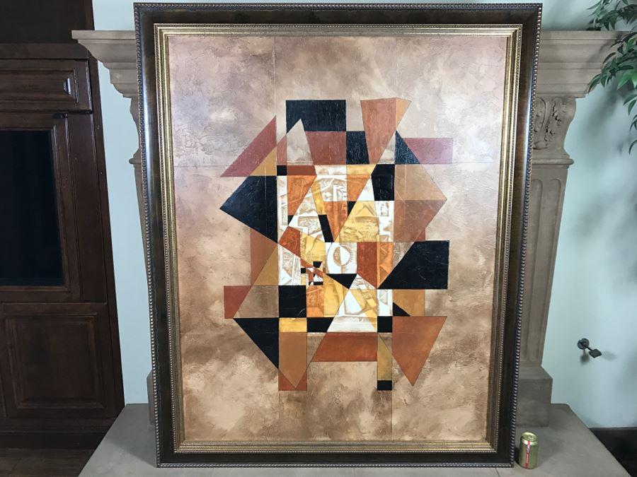 Large Original Abstract Painting On Canvas By California Artist Neal Doty (1941-2016) 54.5' X 68' Estimate $3,600 [Photo 1]