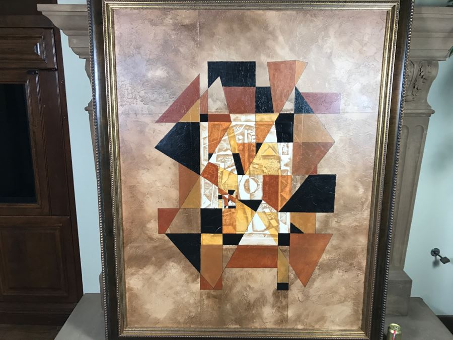 Large Original Abstract Painting On Canvas By California Artist Neal Doty (1941-2016) 54.5' X 68' Estimate $3,600 [Photo 2]