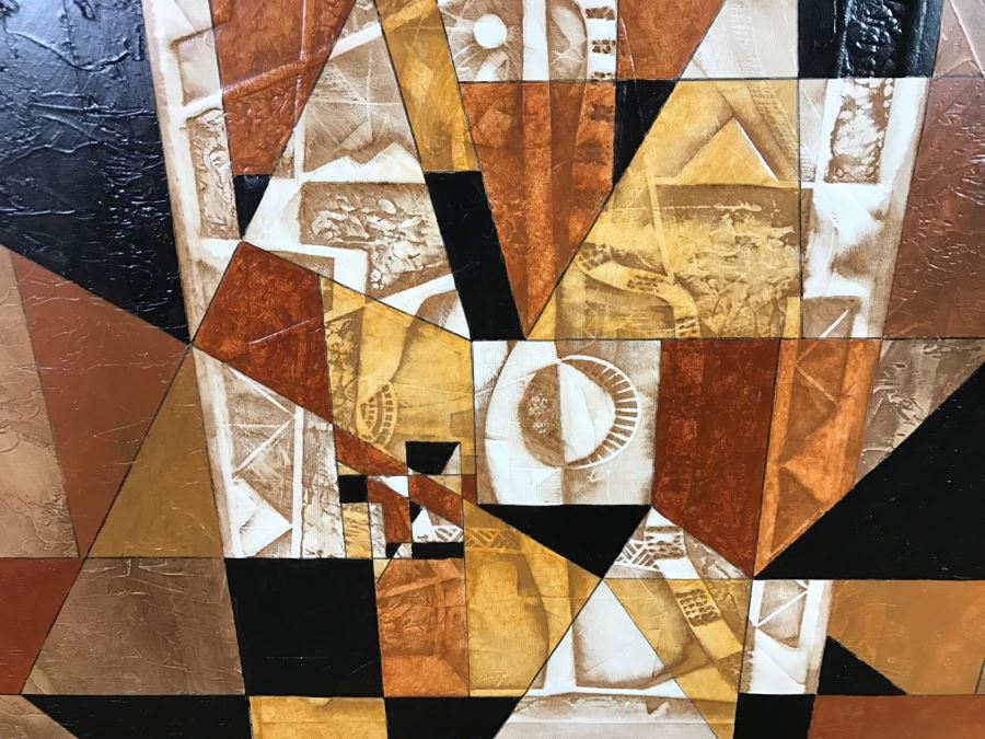 Large Original Abstract Painting On Canvas By California Artist Neal Doty (1941-2016) 54.5' X 68' Estimate $3,600 [Photo 6]