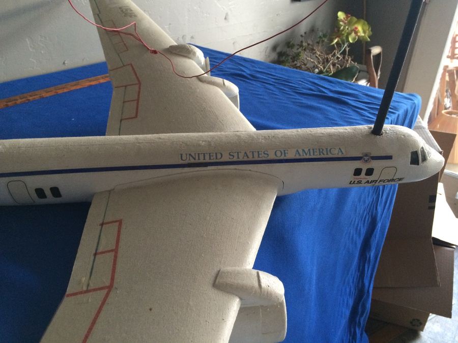 Styrofoam Hand-Made Model Of Air Force One [Photo 7]