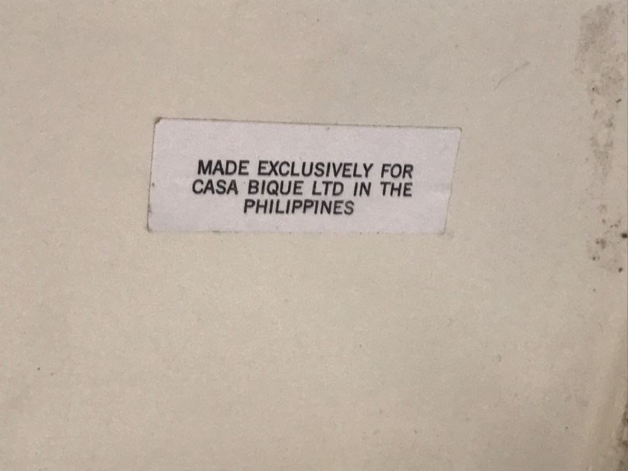 Pair Of Metal And Fossil Stone Pedestal Tables By Casa Bique Ltd Estimate $1,000-$2,000 [Photo 3]