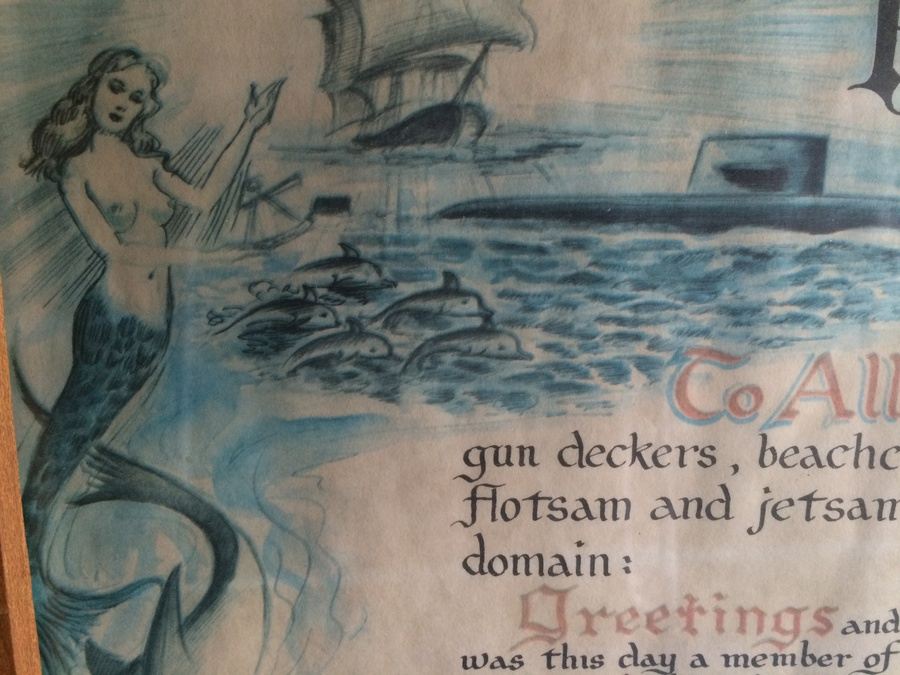 1962 U.S. Naval Certificate for Service on U.S.S. Thomas A. Edison [Photo 4]