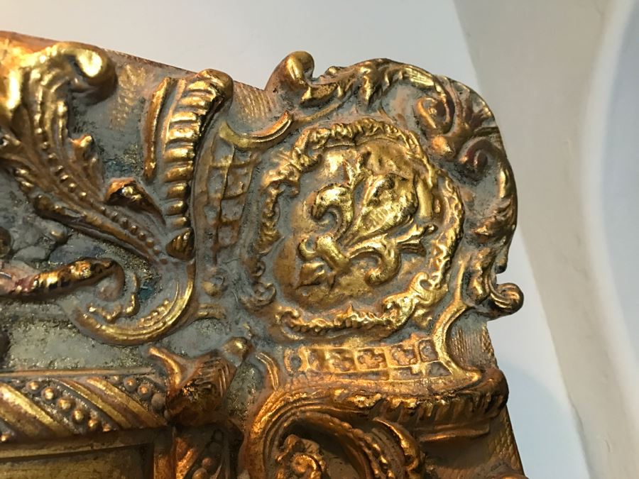 Large Ornate Gilded Beveled Glass Wall Mirror - Much Bigger In Person - Almost Takes Up Entire Wall [Photo 17]