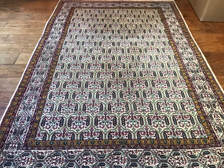 Hand Knotted Wool Area Rug