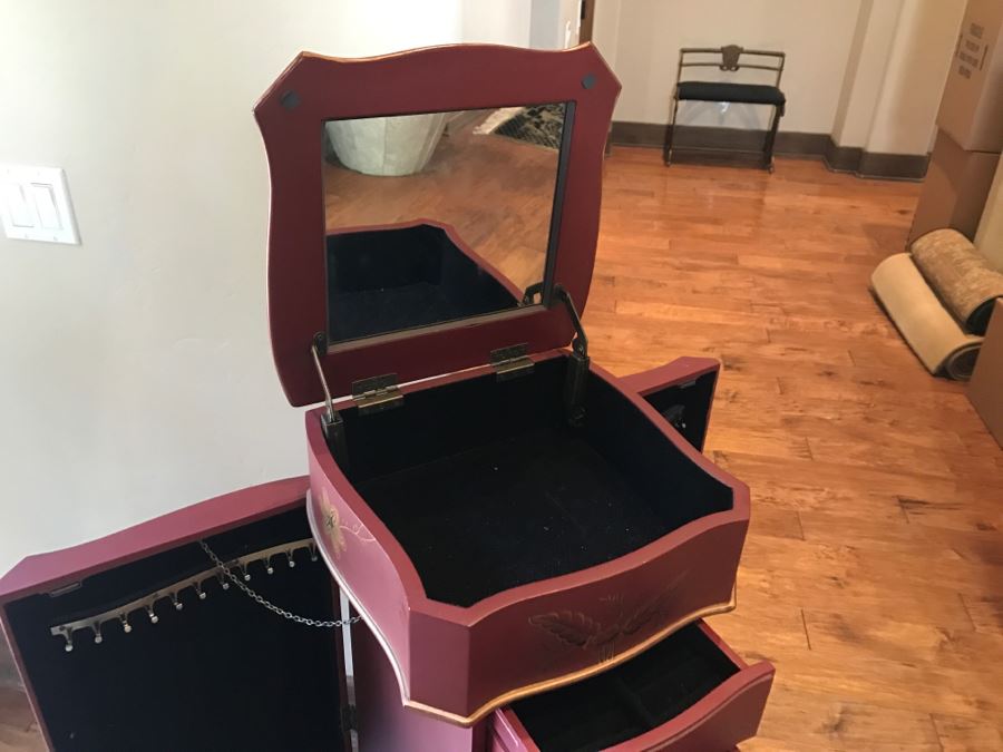 Freestanding Jewelry Box With Mirror [Photo 6]