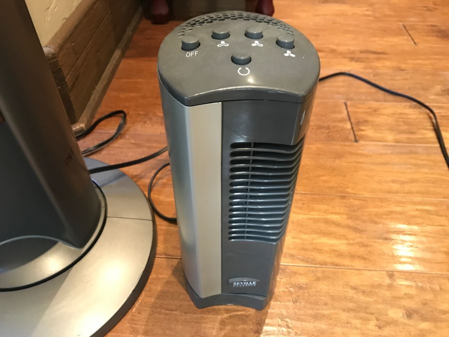 Pair Of Tower Fans And Small Fan By Seville Classics And Lasko [Photo 6]