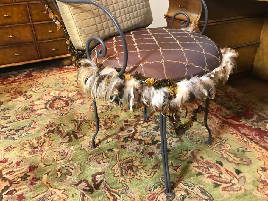 Wrought Iron Armchair With Embellishments [Photo 7]