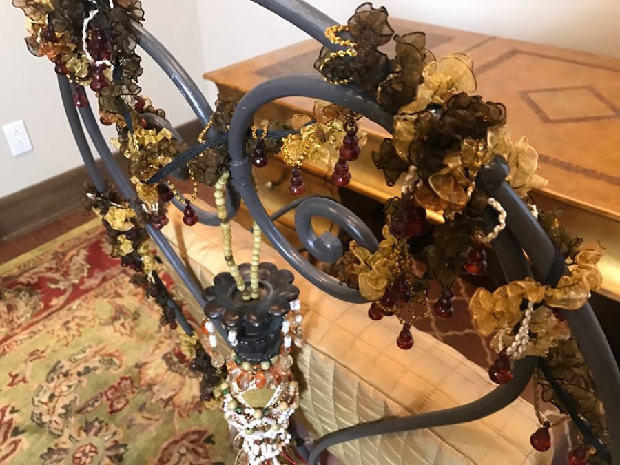 Wrought Iron Armchair With Embellishments [Photo 5]