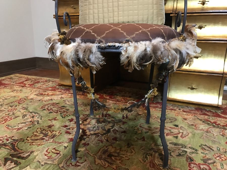 Wrought Iron Armchair With Embellishments [Photo 11]