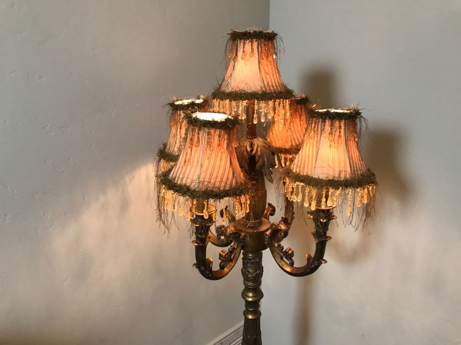 Metal And Marble Floor Lamp [Photo 3]