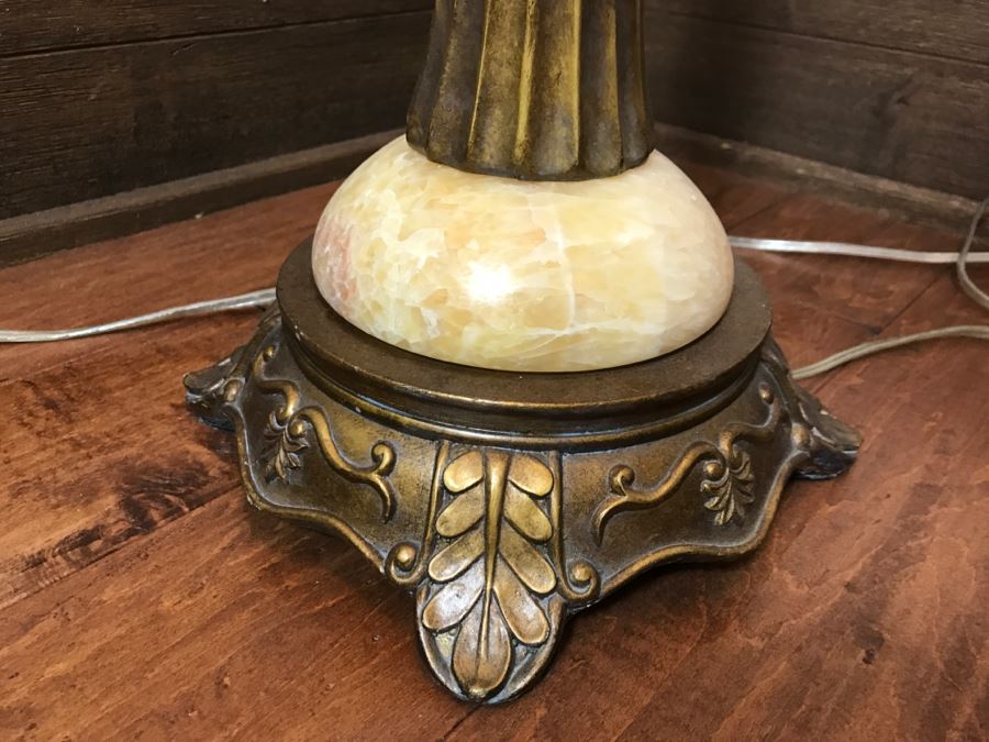 Metal And Marble Floor Lamp [Photo 4]