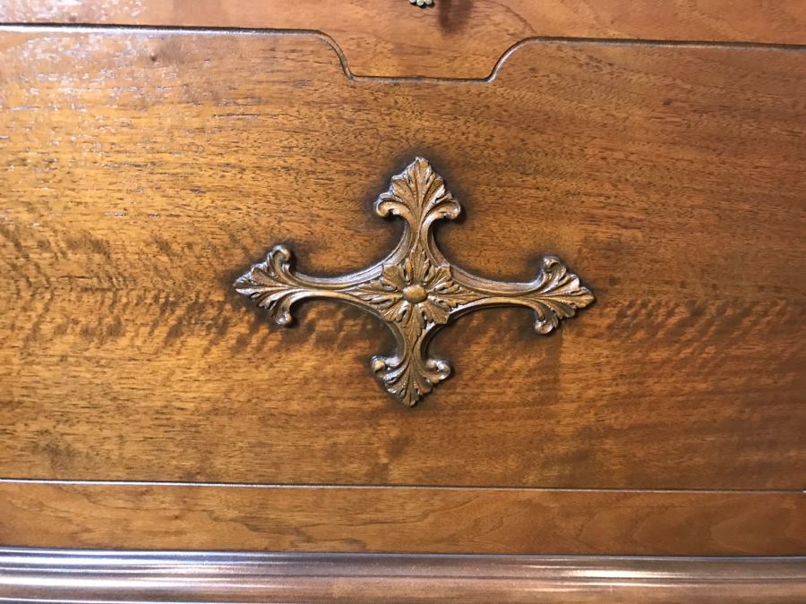 Antique Wooden Desk With Chair See Photos Inside Desk [Photo 6]