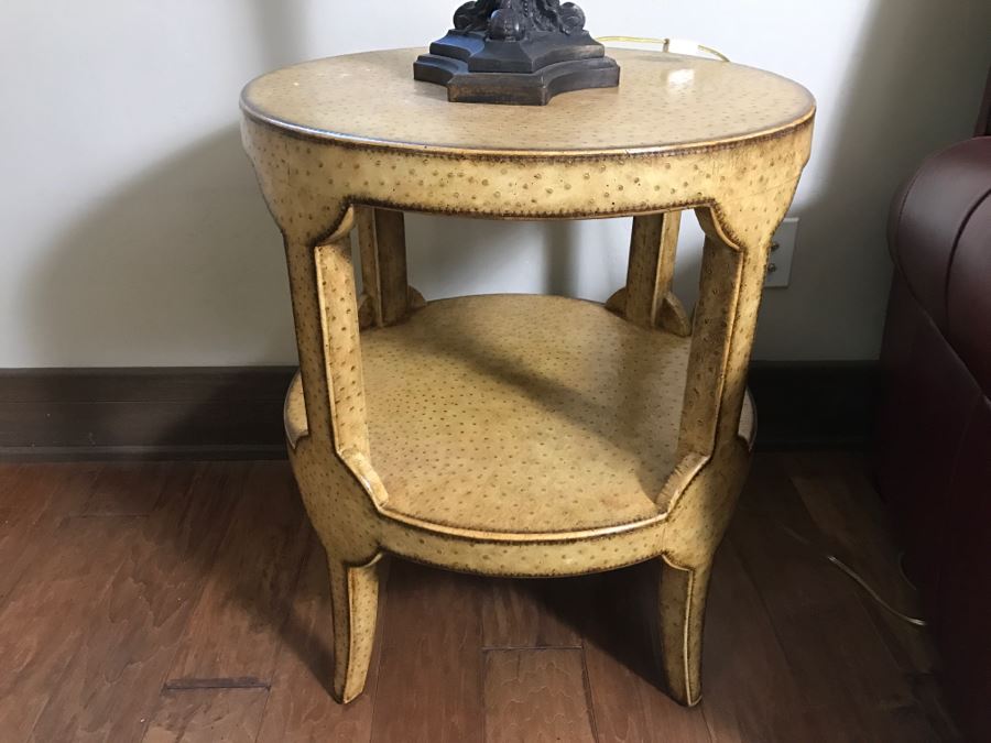 Maitland-Smith Round 2-Tier Side Table [Photo 1]