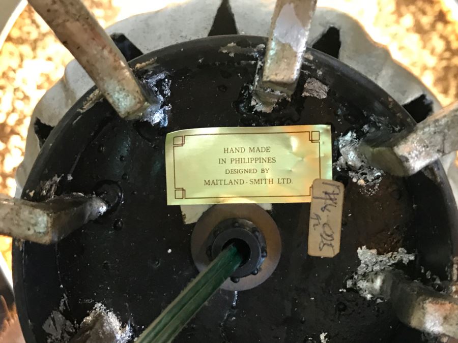 Pair Of Stylish Metal Maitland-Smith Table Lamps [Photo 12]