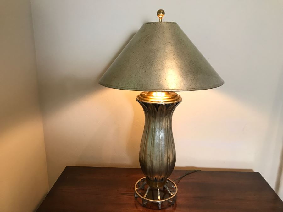 Pair Of Stylish Metal Maitland-Smith Table Lamps [Photo 9]