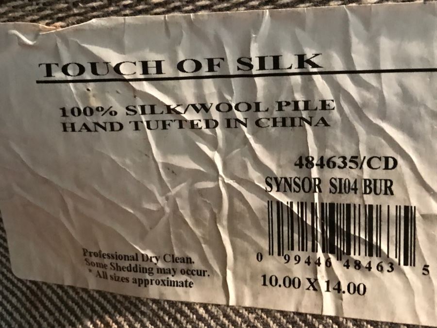 100% Silk And Wool Pile Rug 10' X 14' [Photo 11]