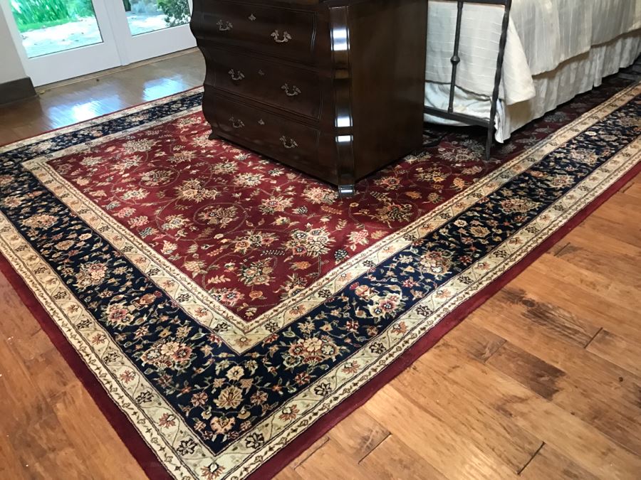 100% Silk And Wool Pile Rug 10' X 14' [Photo 3]