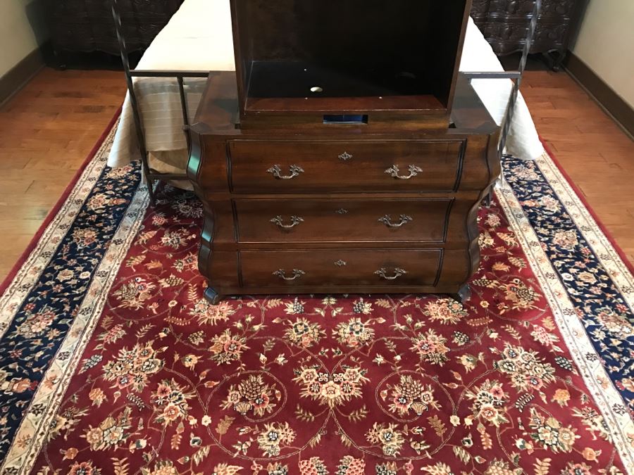 100% Silk And Wool Pile Rug 10' X 14' [Photo 6]