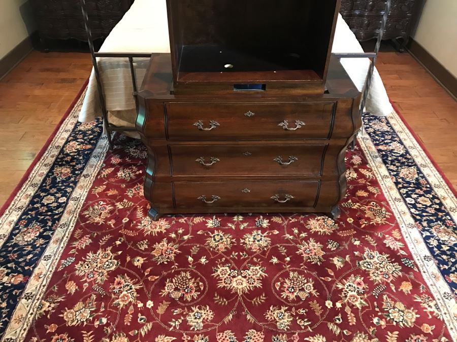 100% Silk And Wool Pile Rug 10' X 14' [Photo 7]