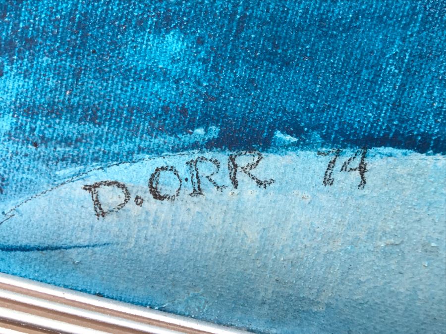 Original Vintage 1974 Dorothy Orr Oil Painting On Canvas D. Orr [Photo 10]