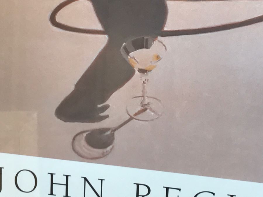 Vintage 1999 Framed Poster Of John Register Painting Titled 'Martini' By Woodford Press [Photo 6]