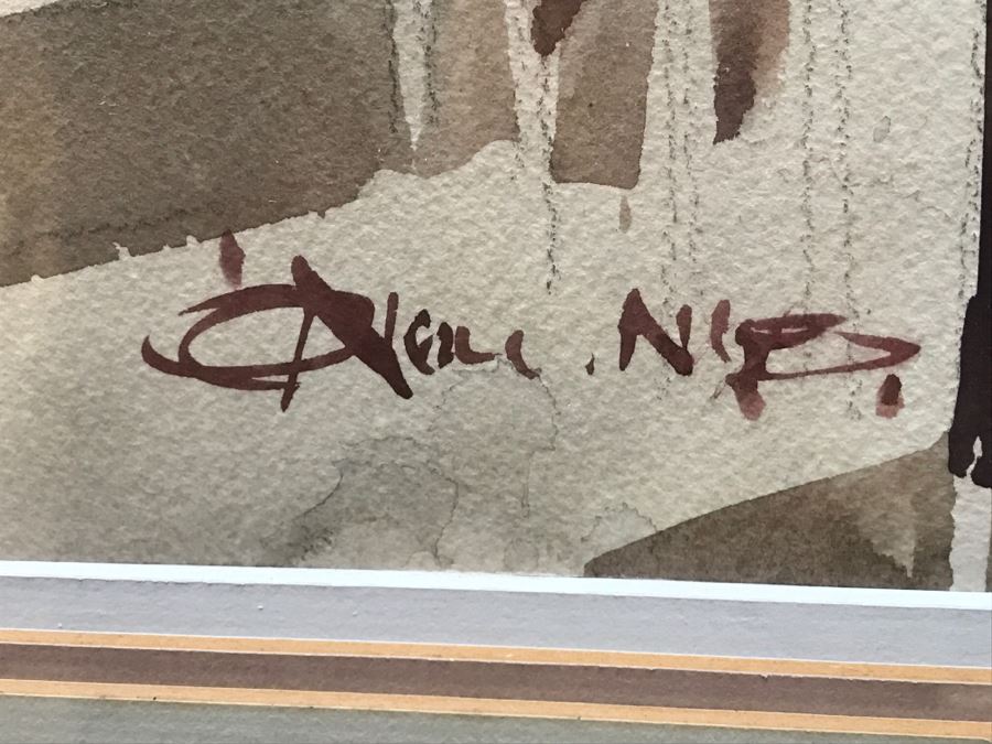 Original Watercolor Painting By Don O'Neill (1924-2007) Titled 'Rotunda VIII' Estimate $900 [Photo 10]