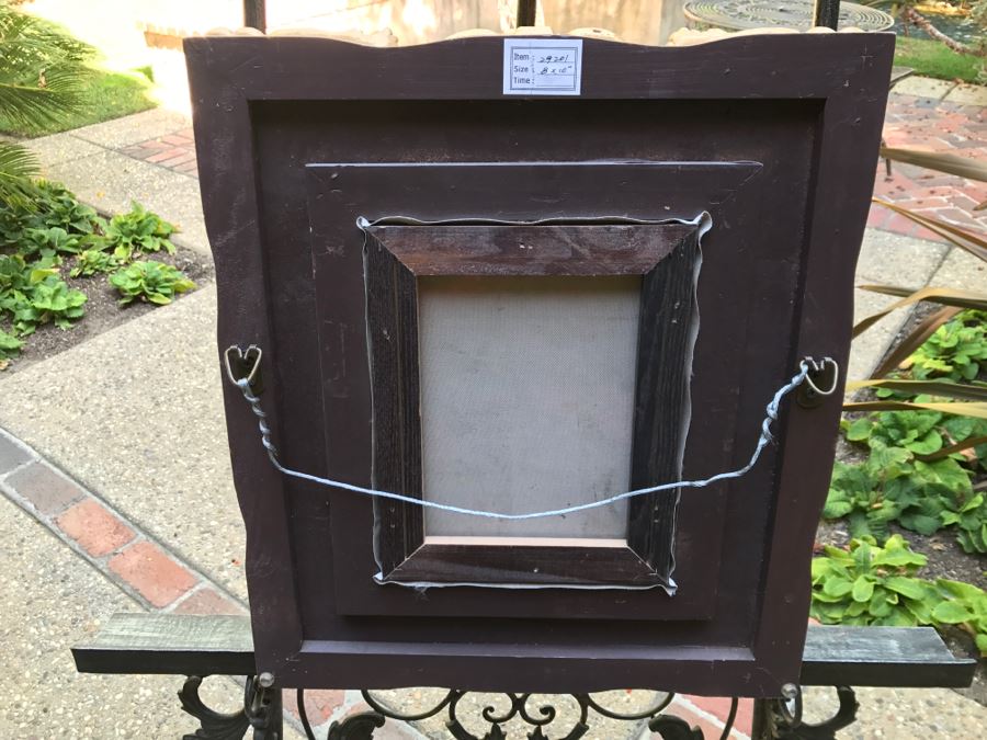 Original Floral Still Life Painting In Stunning Gilded Frame Signature Illegible [Photo 12]