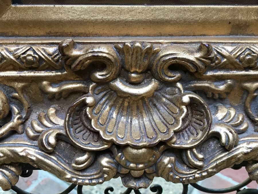 Original Floral Still Life Painting In Stunning Gilded Frame Signature Illegible [Photo 9]