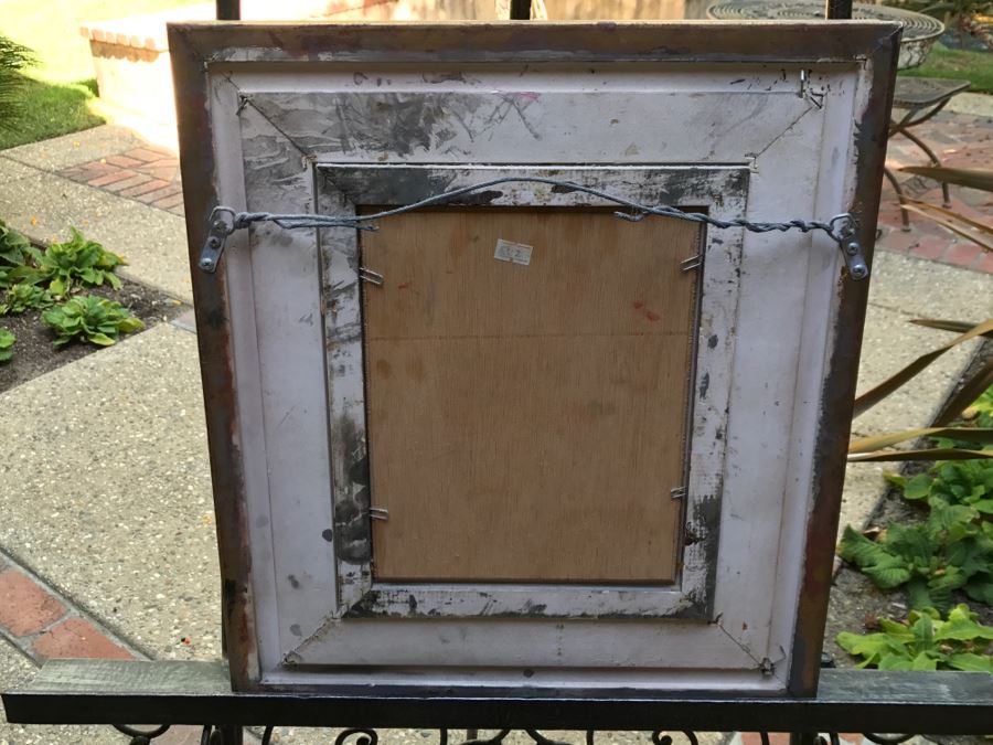 Original Floral Still Life Oil Painting Signature Illegible [Photo 11]