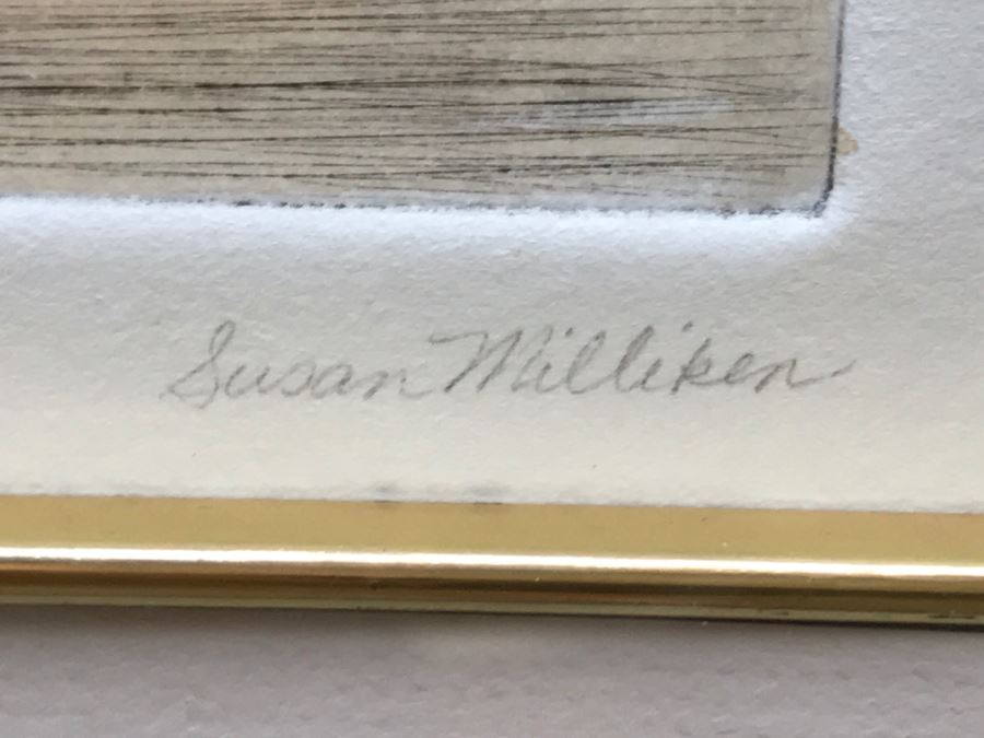 Susan Milliken Etching Of Girl With Doll Hand Signed 1 Of 1 [Photo 7]